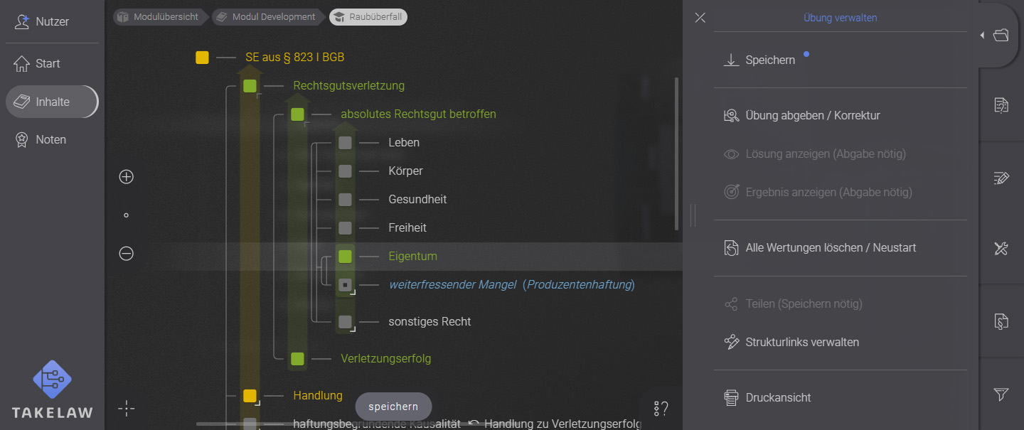 screenshot interface werkzeugleiste datei-tab