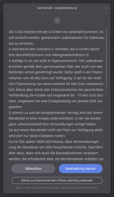screenshot Sachverhalts-Fenster