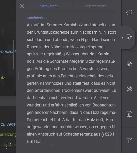 screenshot Sachverhalt